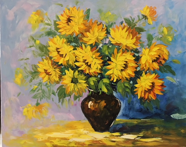 Tranh Sơn Dầu Hoa